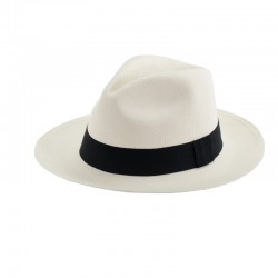 Sombrero Panamá Indiana de paja toquilla Con cinta lisa