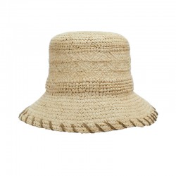 Sombrero bucket  de rafia...