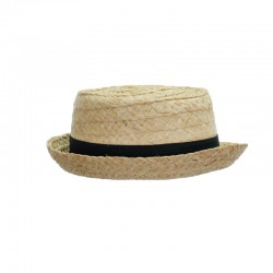 Sombrero Pork Pie de rafia...