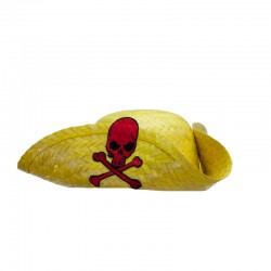 Sombrero de pirata de paja...