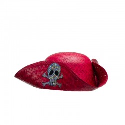Sombrero de pirata de paja...