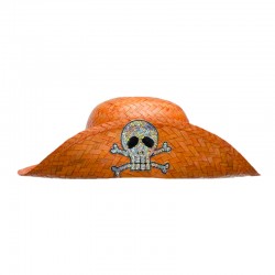 Sombrero de pirata de paja...