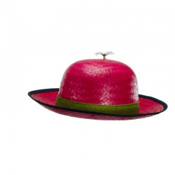 Sombrero de payaso de paja...