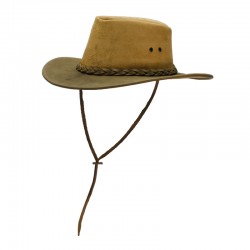 Sombrero Traveller de piel...
